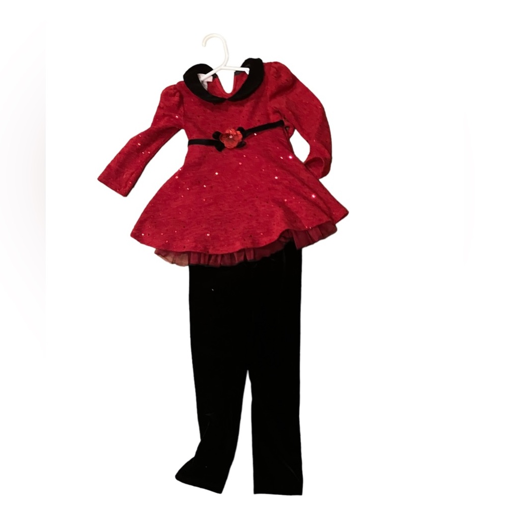 Red holiday outfit